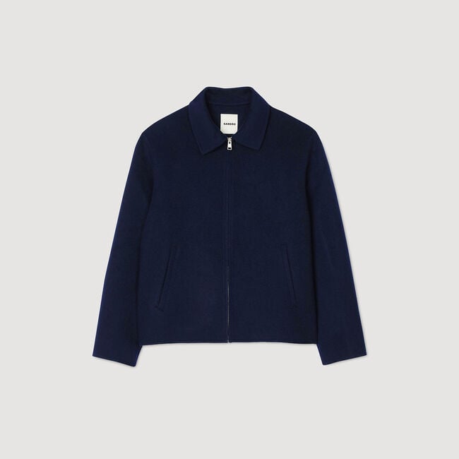 Light peacoat in  wool
