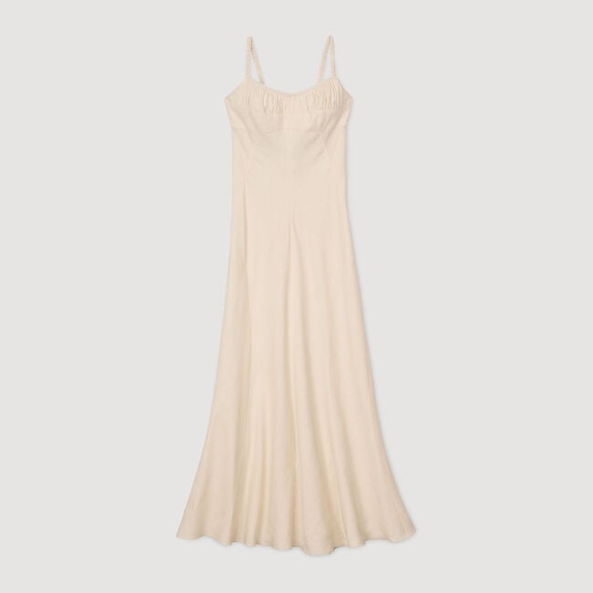 Maxi dress with straps