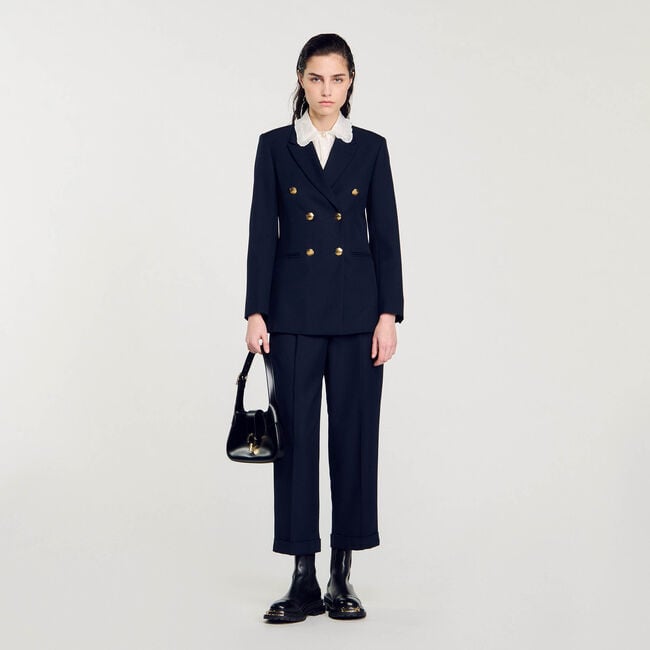 Double-breasted suit jacket